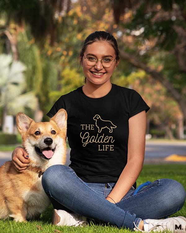 The golden life printed t shirts