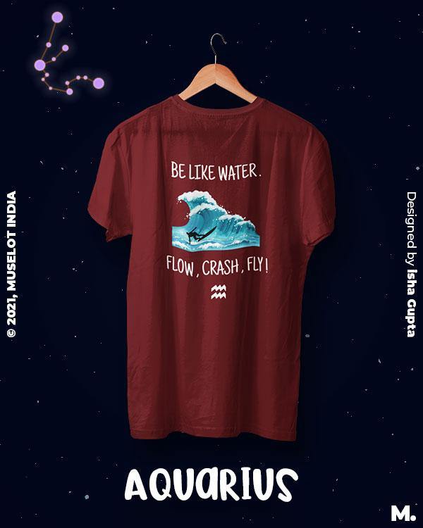 printed t shirts - The adaptable aquarian - MUSELOT