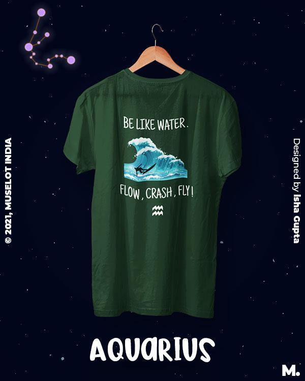 printed t shirts - The adaptable aquarian - MUSELOT