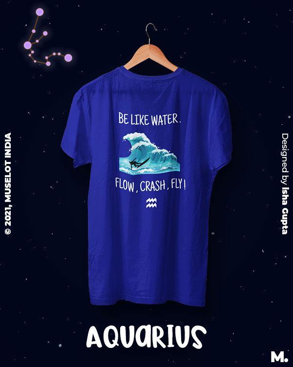 printed t shirts - The adaptable aquarian - MUSELOT