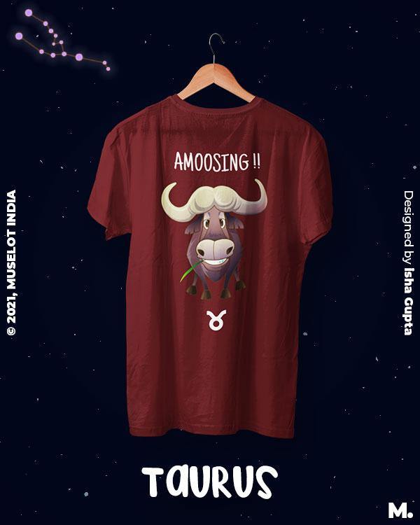 printed t shirts - The amusing taurus - MUSELOT