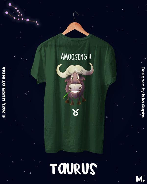 printed t shirts - The amusing taurus - MUSELOT