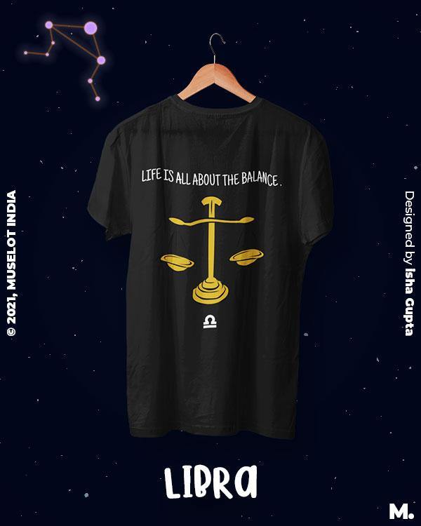 printed t shirts - The balanced libras - MUSELOT