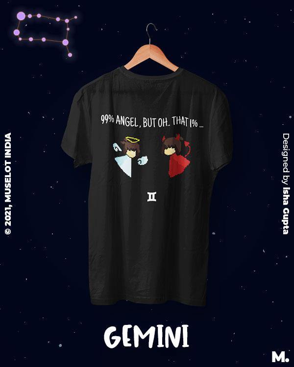 printed t shirts - The mysterious gemini - MUSELOT