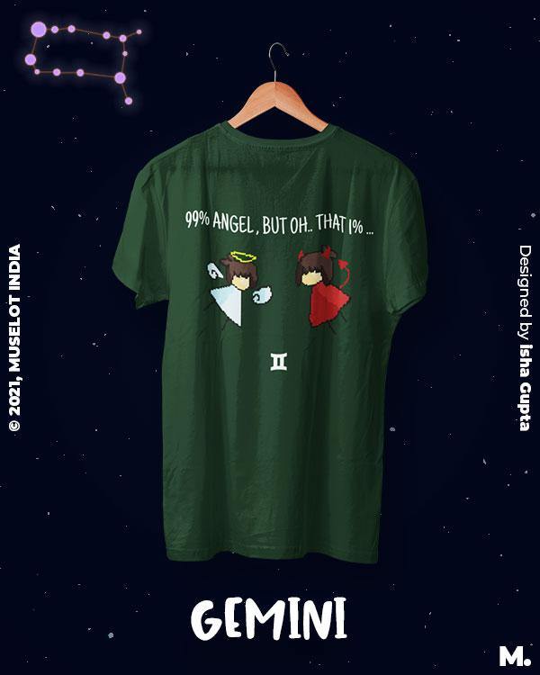 printed t shirts - The mysterious gemini - MUSELOT