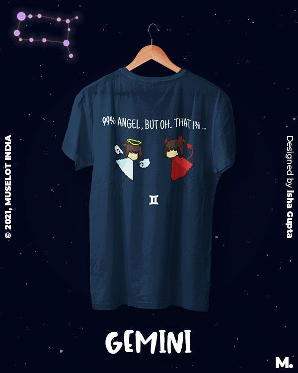 printed t shirts - The mysterious gemini - MUSELOT
