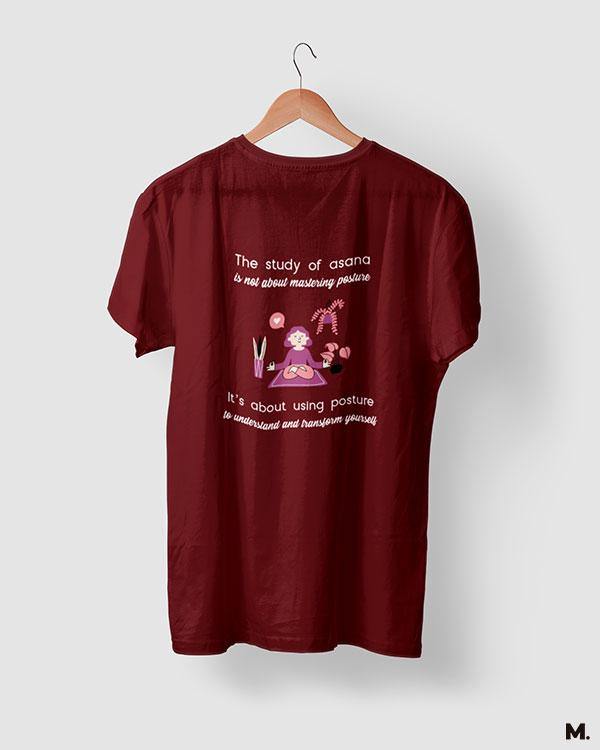 printed t shirts - Yoga to transform oneself - MUSELOT