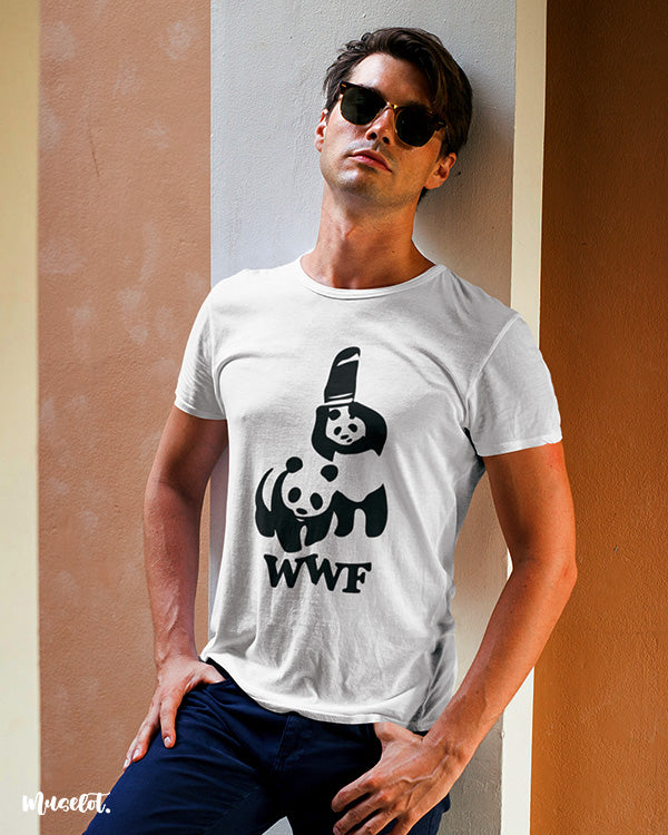 Muselot's WWF panda cool funny printed t shirts