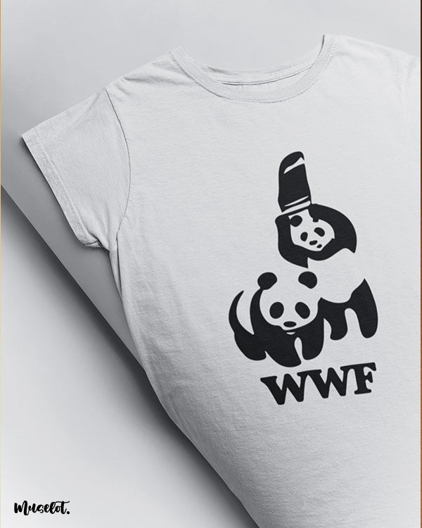 Muselot's WWF panda cool funny printed t shirts
