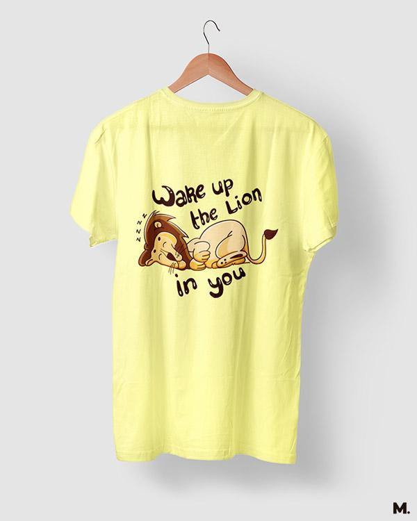 printed t shirts - Wake up the lion in you - MUSELOT