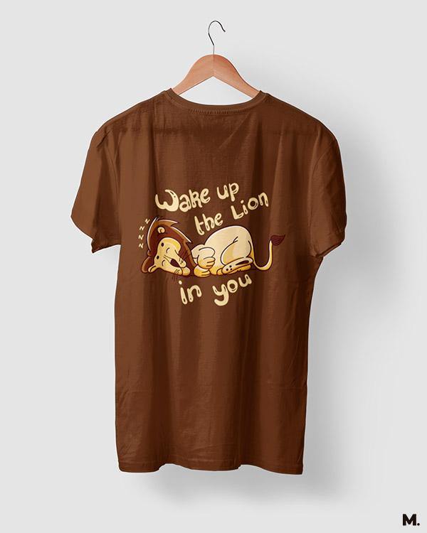 printed t shirts - Wake up the lion in you - MUSELOT