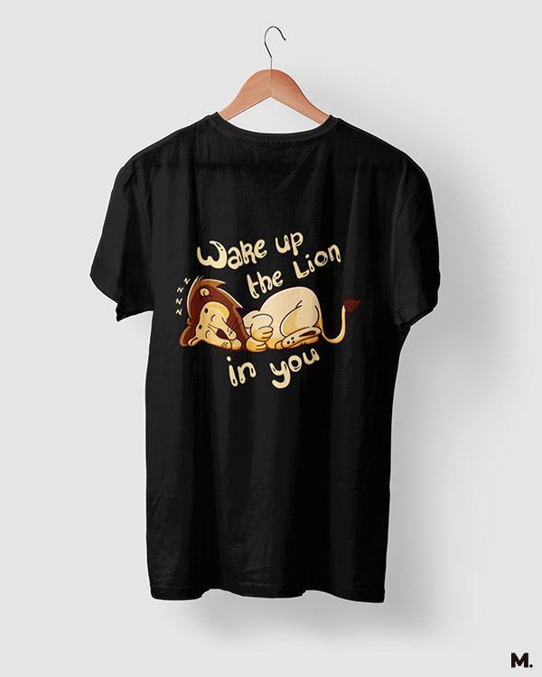 printed t shirts - Wake up the lion in you - MUSELOT