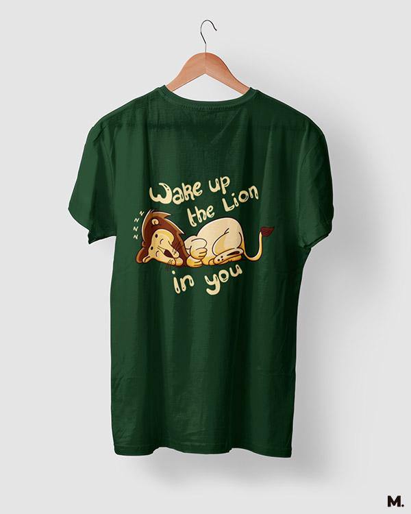 printed t shirts - Wake up the lion in you - MUSELOT