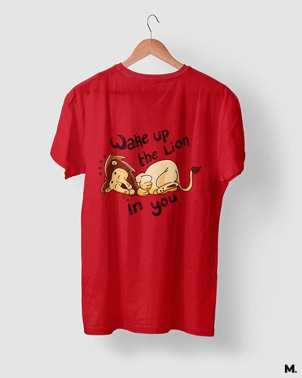 printed t shirts - Wake up the lion in you - MUSELOT