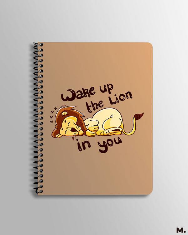 Printed notebooks - Wake up the lion in you - MUSELOT