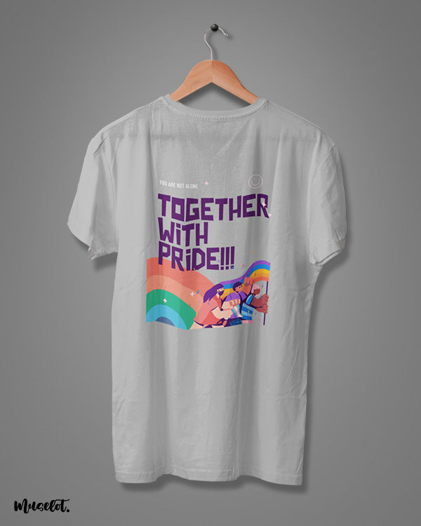Muselot's Together with pride printed t shirts for LGBTQ pride. 
