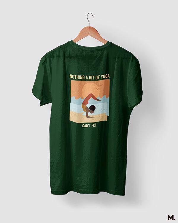 printed t shirts - Yoga can fix it all - MUSELOT