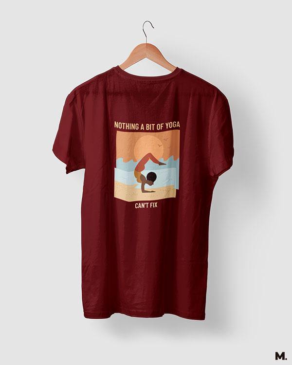 printed t shirts - Yoga can fix it all - MUSELOT