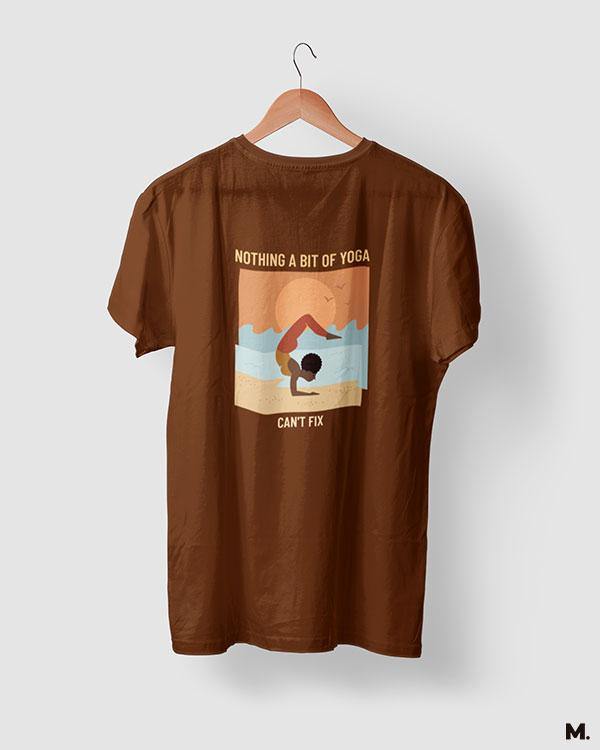 printed t shirts - Yoga can fix it all - MUSELOT