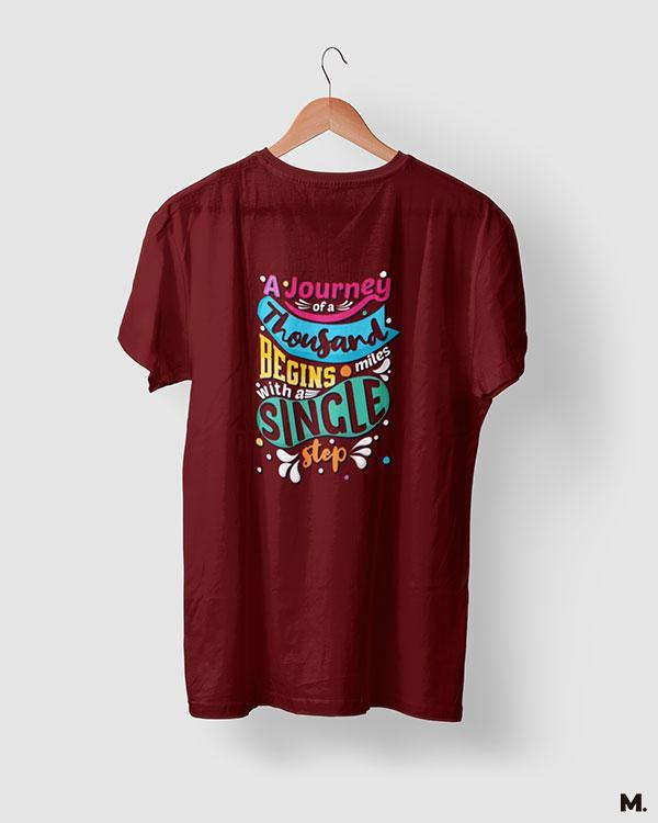 printed t shirts - Journey of 1000 miles - MUSELOT