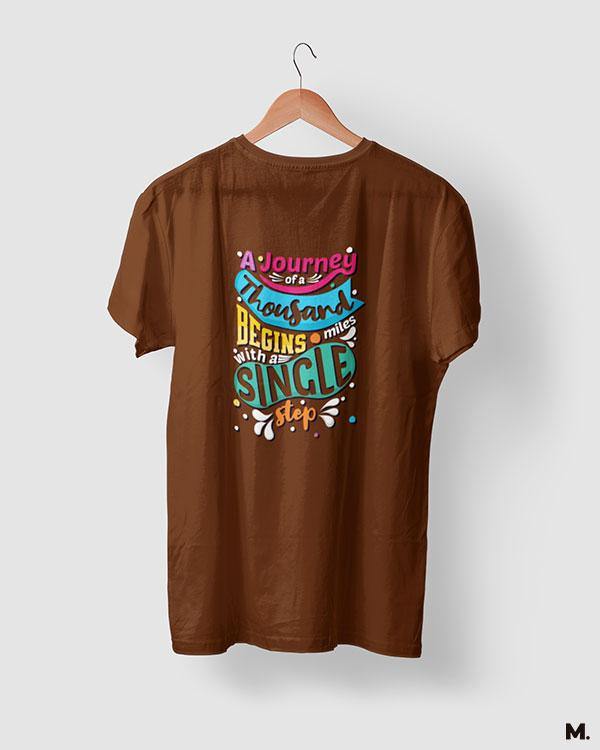 printed t shirts - Journey of 1000 miles - MUSELOT