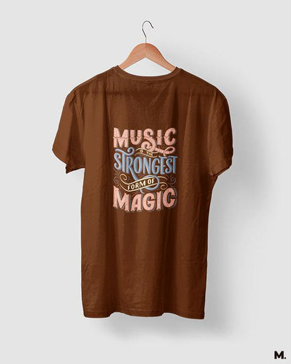 printed t shirts - Music is strongest magic  - MUSELOT