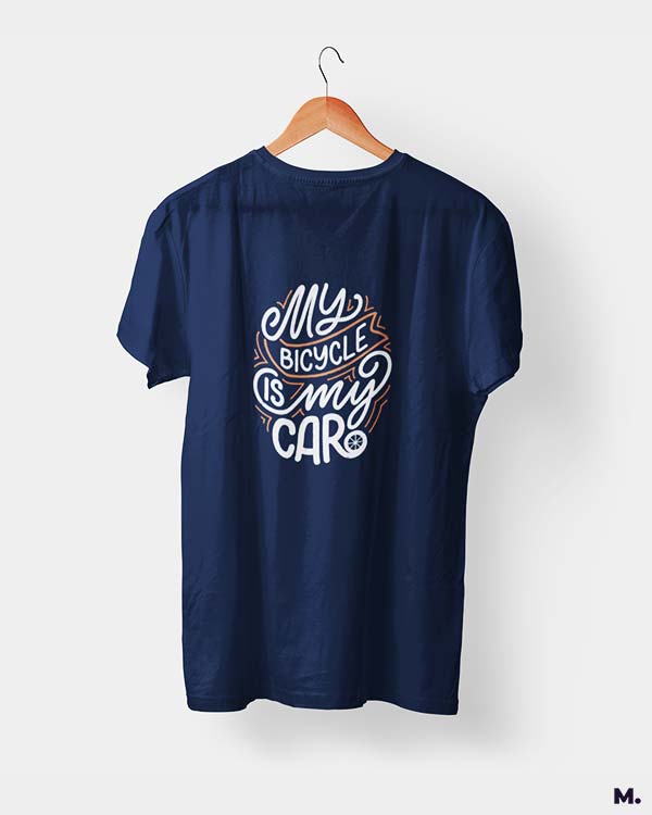 My bicycle is my car printed t shirts