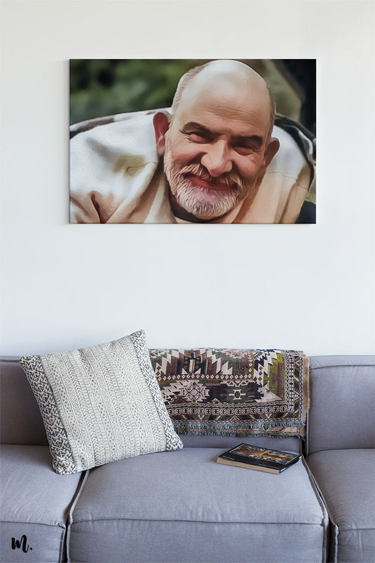 Neeb karori baba acrylic canvas art - Muselot