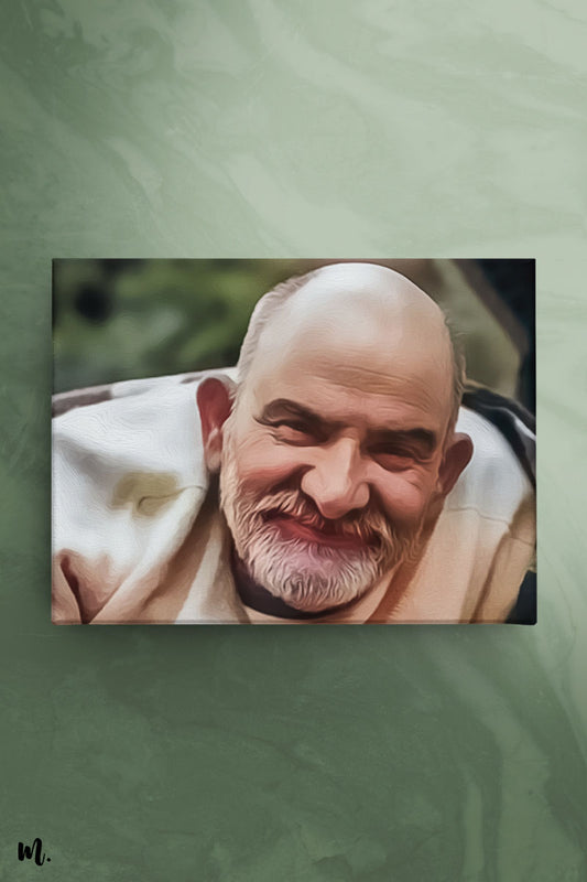 Neeb karori baba acrylic canvas art - Muselot