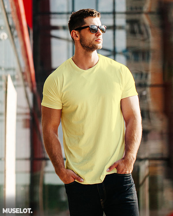 plain yellow t shirt for boys