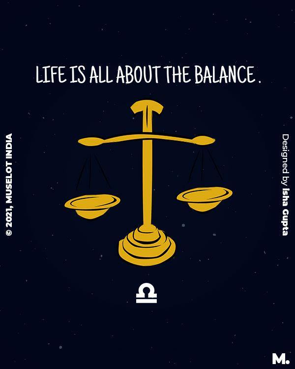 printed t shirts - The balanced libras - MUSELOT