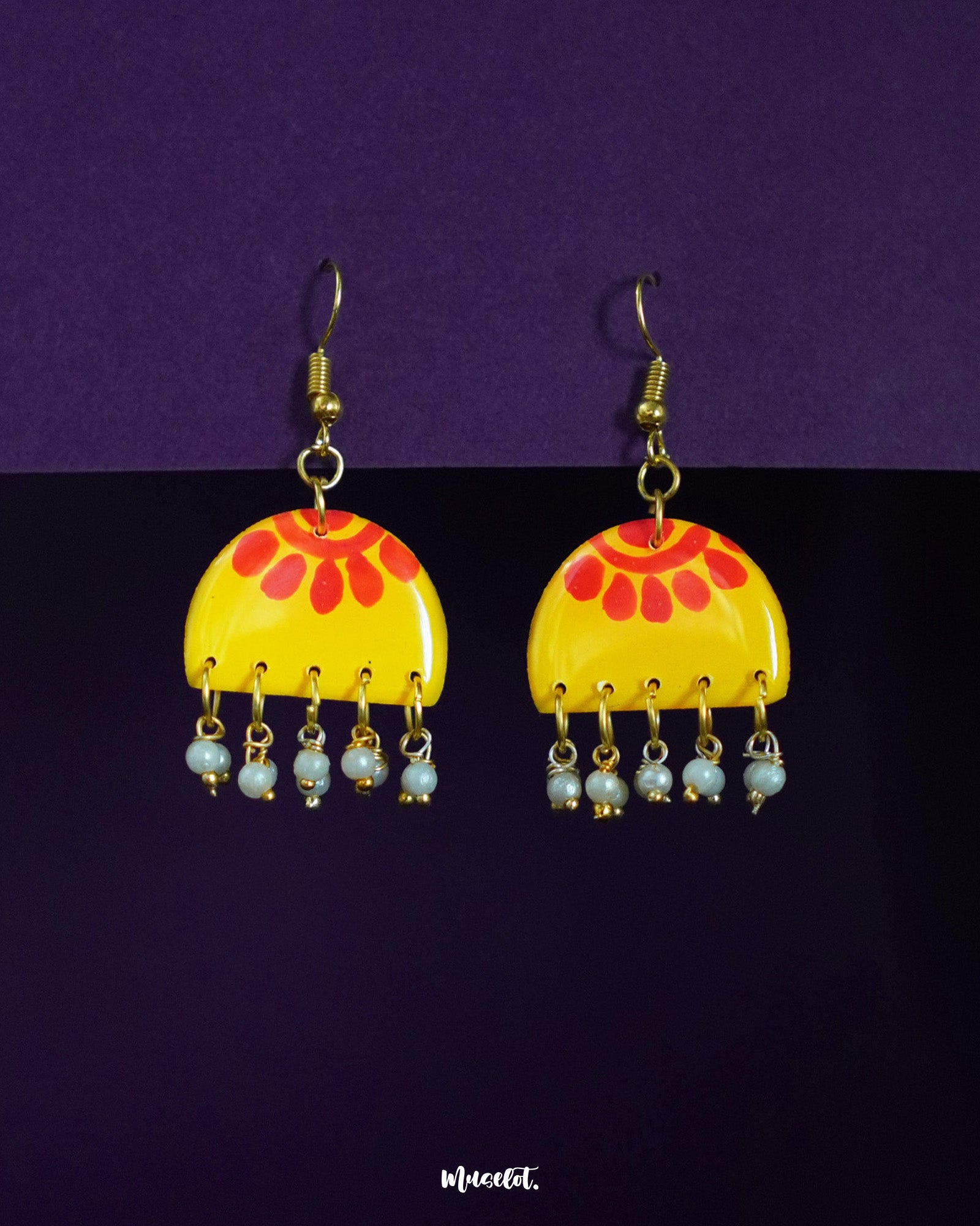 Basantika_yellow_red_hook_earrings_Muselot.jpg