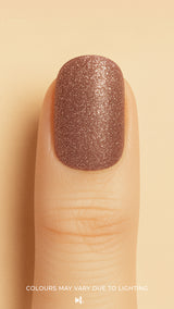 ‘Caramel Glow’ Glitter Nail Stickies