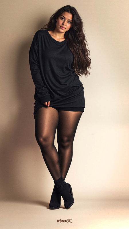 Winter Warm Sheer Look Tights