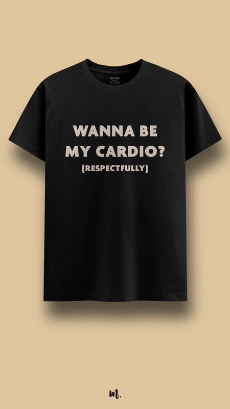 Black graphic t-shirt showcasing a bold, flirty statement that adds confidence and playful energy to everyday outfits, highlighting a fun personality against a clean, minimal beige background – Muselot