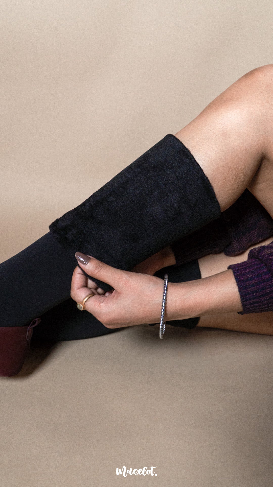 Knee-High Furry Warm Socks