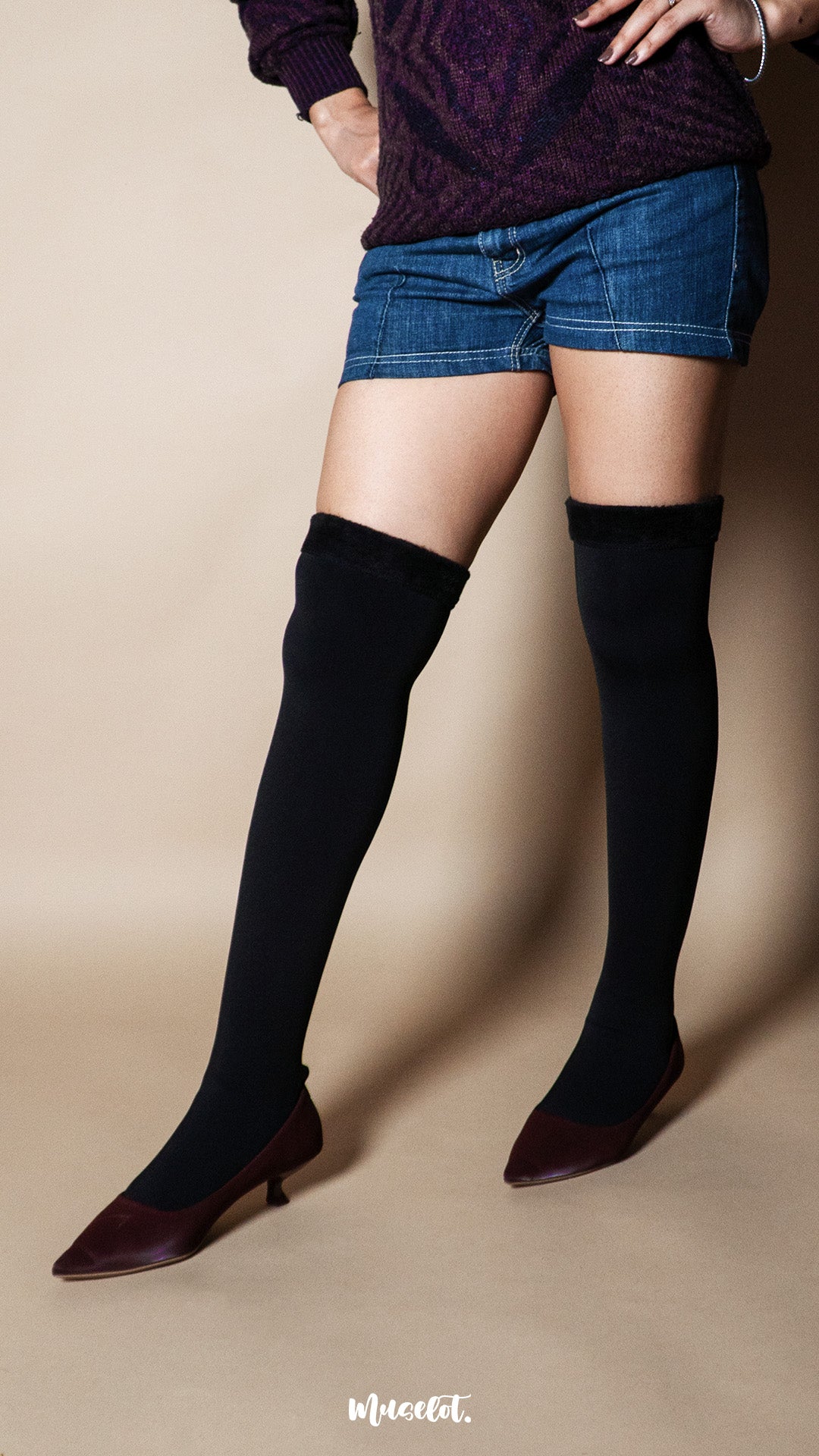 Knee-High Furry Warm Socks