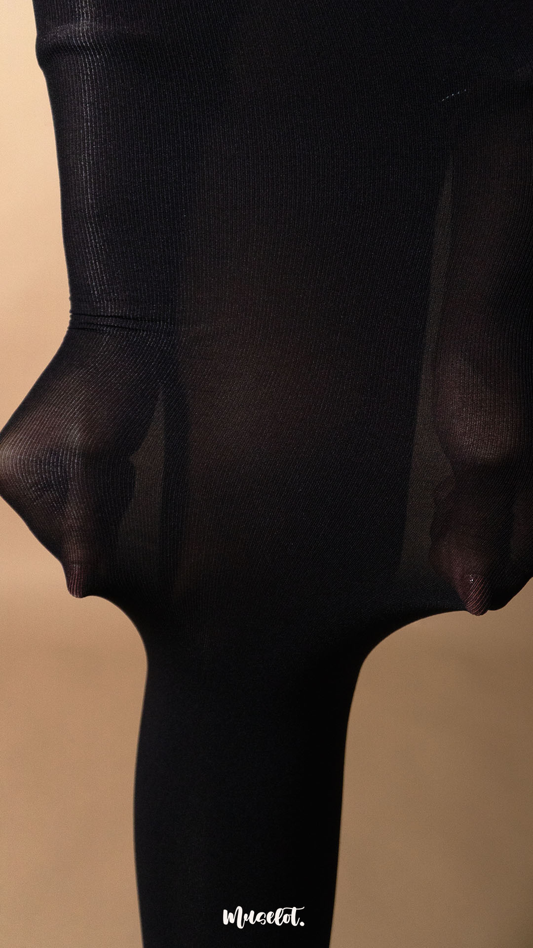 Semi Opaque Tear Proof Black Stockings
