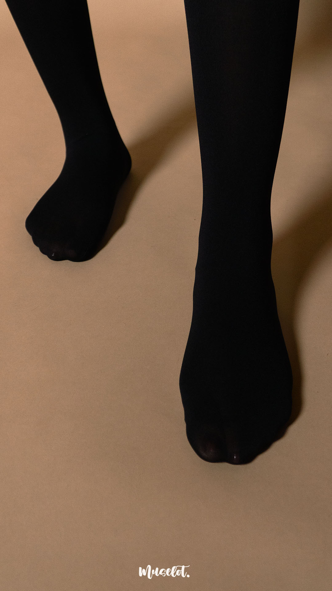 Semi Opaque Tear Proof Black Stockings