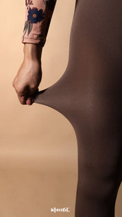 Semi Opaque Tear Proof Dark Brown Stockings