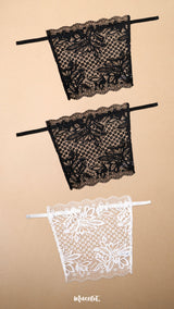 Lacy Mockers Pack of 3 – Black, Black, White