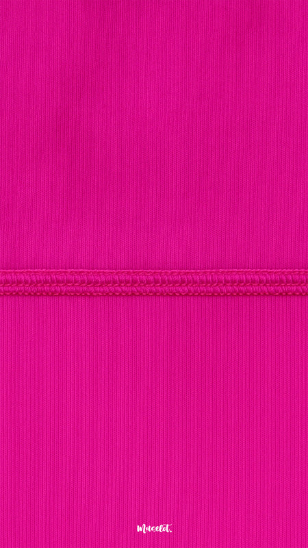A close-up of double-stitched hot pink opaque tights, showcasing reinforced seam, durable fabric, and vibrant bold finish - Muselot