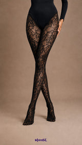 Dusk Bloom Designer Lace Stockings