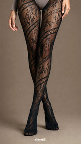 Forest Trail Designer Lace Stockings