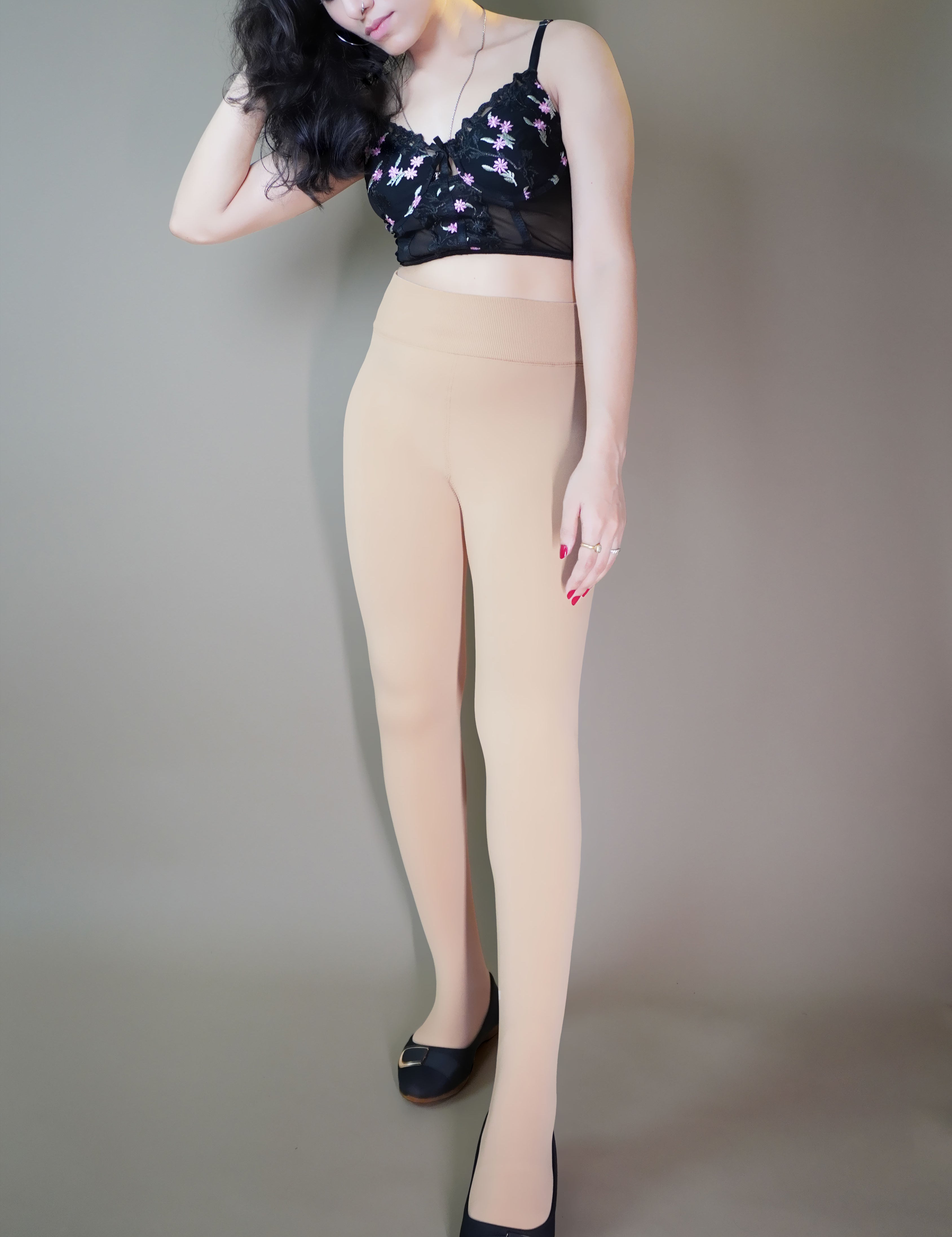 Sheer Tights Skin Coloured Hold Ups Skin Color Most Natural