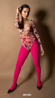 Semi Opaque Tear Proof Hot Pink Stockings