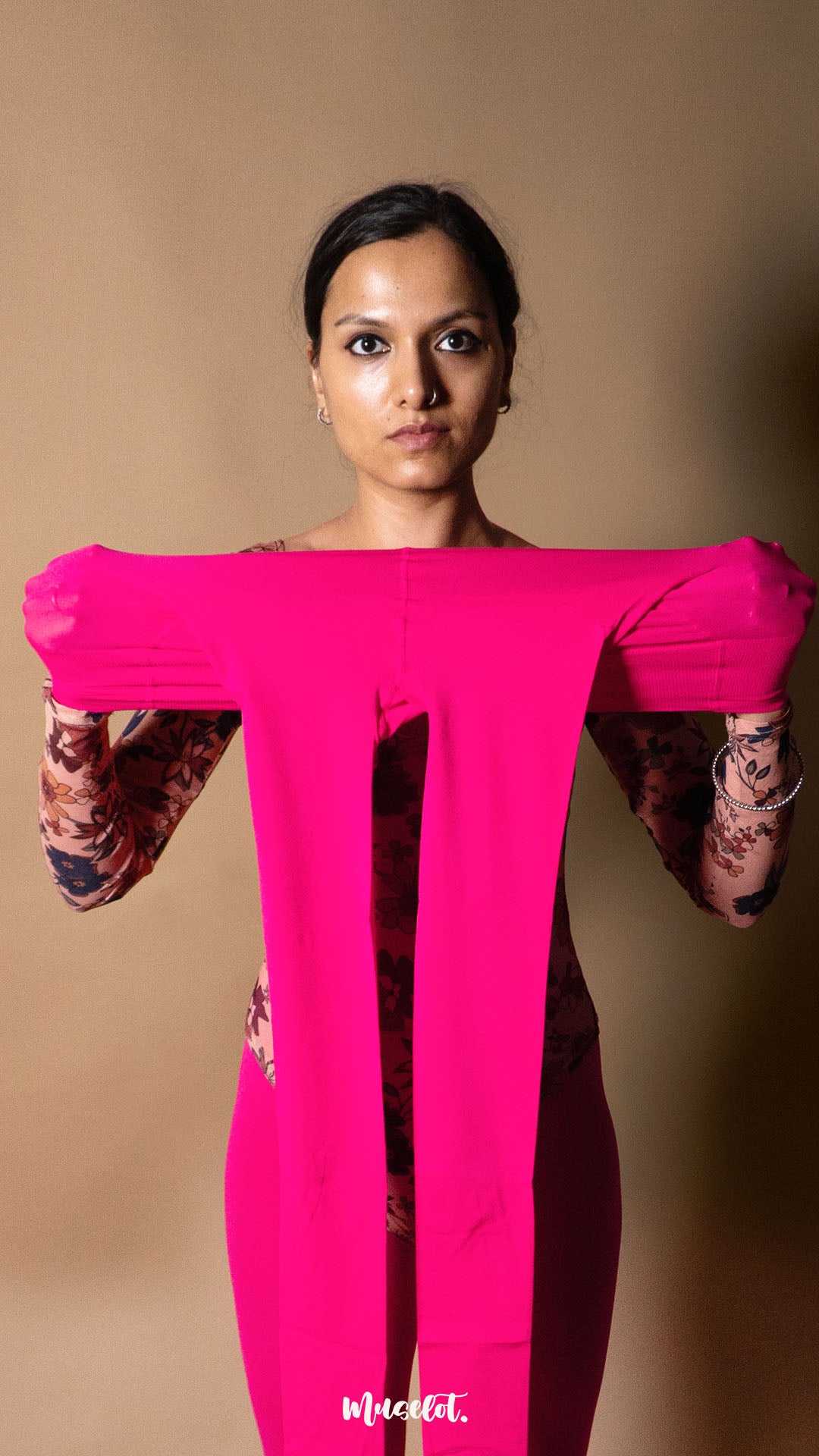 Semi Opaque Tear Proof Hot Pink Stockings
