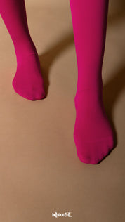 Semi Opaque Tear Proof Hot Pink Stockings
