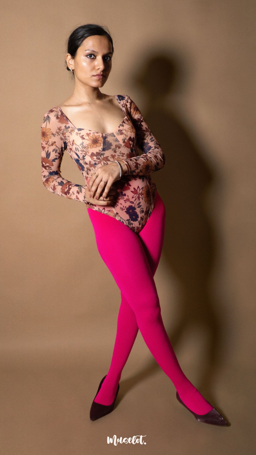 Semi Opaque Tear Proof Hot Pink Stockings