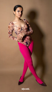 Semi Opaque Tear Proof Hot Pink Stockings